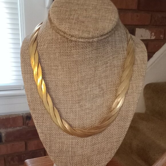 Braided Herringbone Necklace - Picture 1 of 6